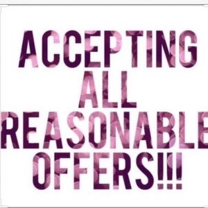 MAKE AN OFFER, I may just accept it!